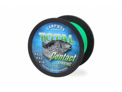 Carp´R´Us Kmenová šňůra Total Contact Sinking Green (Varianta Carp´R´Us Total Contact Sinking Green 300m, 0,25mm, 8,2kg/18lb)