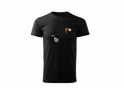 Carp´R´Us Tričko Mouthsnagger černé (150g) (Varianta Carp´R´Us Tričko Mouthsnagger, vel. S černá (150g))