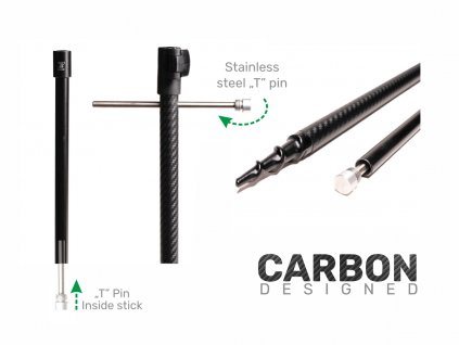 ZFISH Vidlička Carbon Drill Bankstick (Délka 50-90cm)
