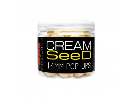 Plovoucí boilies Munch Baits Cream Seed 200ml (Varianta Cream Seed Pop-Ups 14mm 200ml)