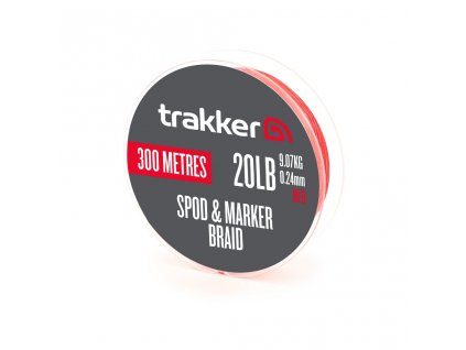 Trakker Šňůra Spod & Marker Braid 300m - Red (Varianta Trakker Šňůra - Spod & Marker Braid 30lb, 13,6kg, 0,28mm, 300m - Red)
