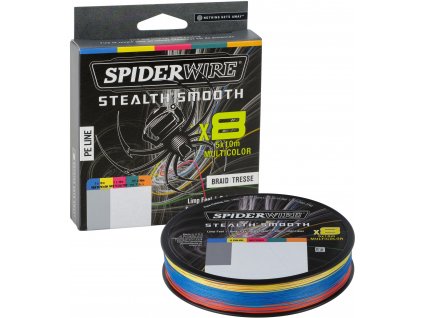 Šnůra Spiderwire Stealth Smooth 8 Multicolor 300 m (Varianta Stealth Smooth 8 Multicolor 300 m 0,15 mm 16,5 kg)