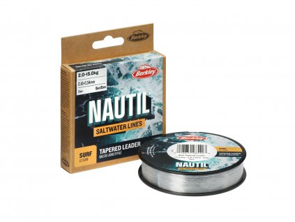 Ujímaný šokový vlasec Berkley Nautil Tapered Leader Clear 5x15 m (Varianta Nautil Tapered Leader Clear 5x15 m 0,28-0,57 mm)