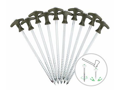 zfish koliky bivvy peg set 25cm 10ks
