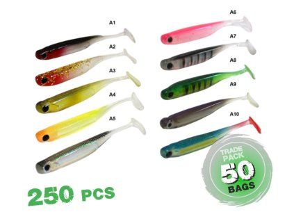 zfish trade pack minnow shad 7 5cm 50bal 250ks