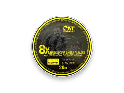 Návazcová Šňůrka CatCare Cano Leader Hooklink x8 20 m (Varianta Cano Leader Hooklink x8 20 m 0,60 mm 57 kg)