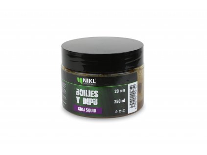 Nikl Boilies v dipu Giga Squid 250ml (Varianta Nikl Boilies v dipu Giga Squid - 24mm, 250ml)