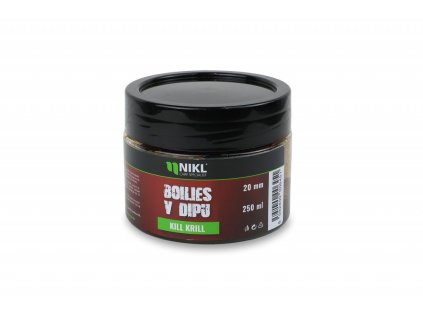 Nikl Boilies v dipu Kill Krill 250ml (Varianta Nikl Boilies v dipu Kill Krill - 24mm, 250ml)