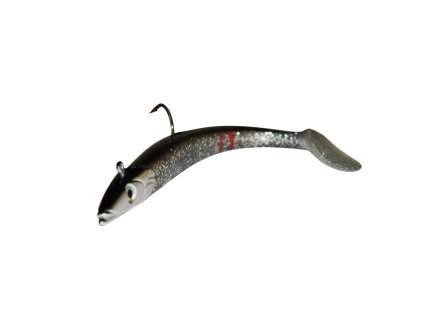 Smíšený úhoř stříbrný/černý 25 cm   150g-TEAM NORWAY