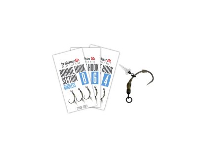 Trakker Koncová část návazce Ronnie Hook Section (Barbless) 3ks (Varianta Trakker Ronnie Hook Section 3 Pack - Size 8 (Barbless))