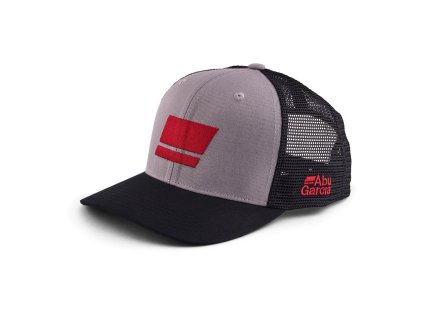 Šiltovka Abu Garcia Flag Trucker Grey Black Black