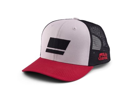 Šiltovka Abu Garcia Flag Trucker Grey Red Black