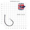CIRCLE HOOK-po 5ks TEAM NORWAY-háčky na mega ryby a top na tuňáka+mníka a halibuta z nerezové oceli