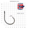 CIRCLE HOOK-po 5ks TEAM NORWAY-háčky na mega ryby a top na tuňáka+mníka a halibuta z nerezové oceli