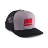 Šiltovka Abu Garcia Flag Trucker Grey Black Black