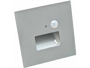 Nástěnné vestavné LED svítidlo JACK PIR Gray 1,5W CCT 75/120lm s PIR pohybovým senzorem