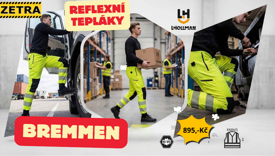 Reflexní tepláky s kapsami