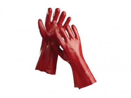 REDSTART pracovní rukavice máčené, 45cm PVC