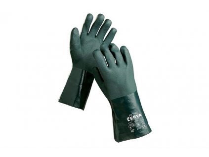 PETREL pracovní rukavice máčené, 35cm PVC