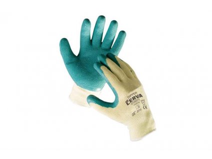 DIPPER pracovní rukavice polomáčené v latexu