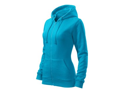 Trendy Zipper 411 Mikina dámská (Barva bílá, Velikost XS)