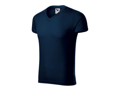Slim Fit V-neck 146 Tričko pánské (Barva bílá, Velikost S)