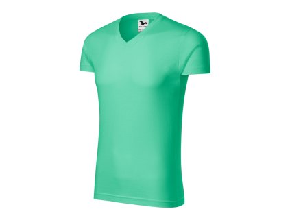 Slim Fit V-neck 146 Tričko pánské (Barva bílá, Velikost S)