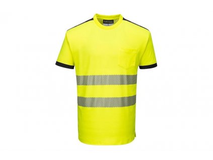 T181 Tričko HiVis PW3 s reflexními pruhy