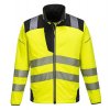 softshellová žlutá reflexní výstražná bunda T402