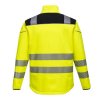 softshellová žlutá reflexní výstražná bunda T402