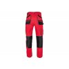CERVA F&F CARL montérkové kalhoty do pasu červené