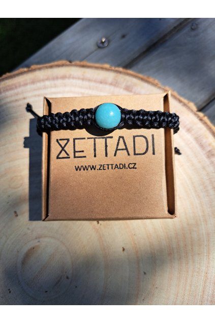 Náramek shamballa s minerály - MINERÁLKA - AMAZONIT