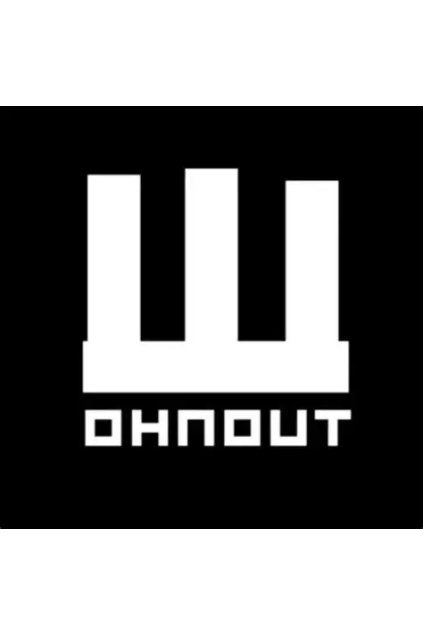 Wohnout logo bílé na černém podkladu
