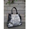 Kabelka velká - ORIGOSH - Shopper - černá s černobílými ornamenty