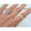 Miyuki prsten Pink Dream na ruce
