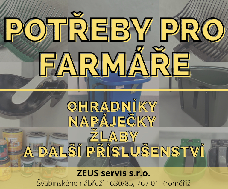 Potřeby pro farmáře - ohradníky - napáječky - žlaby - další příslušenství