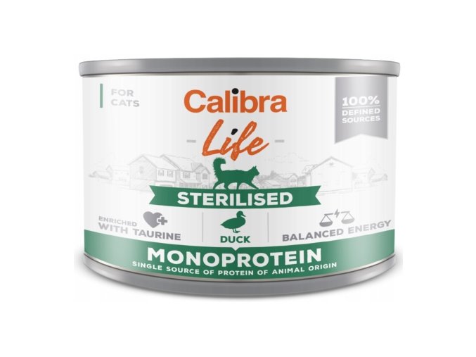 Calibra Cat Life Sterilized Duck Monoprotein 200