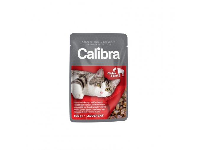 calibra cat kapsa kureci a hovezi v omacce 100g