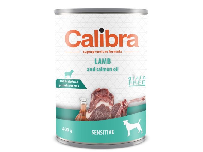 Calibra Dog konz. Sensitive jehněčí 400g