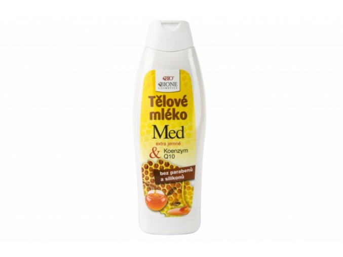 Tělové mléko Med + Q10 Bione cosmetics 500 ml - Bione Cosmetics