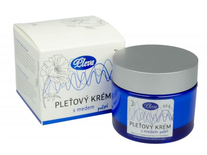 Pleťový krém s medem - noční Pleva 50 g - Pleva