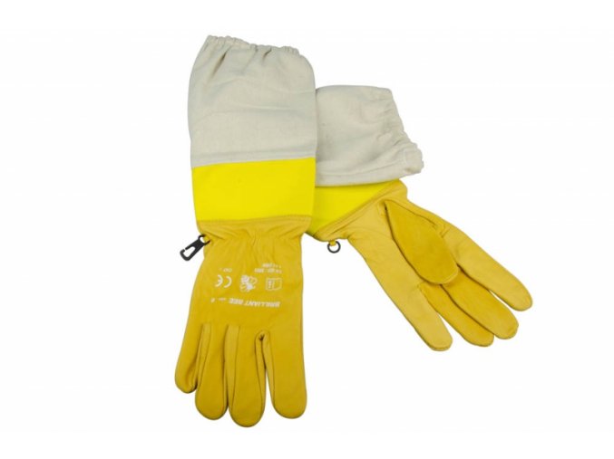 Včelařské rukavice deluxe - žluté (velikost 12)