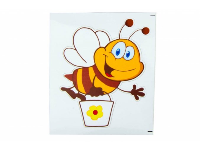 Samolepka včelka s kyblíčkem (velká)