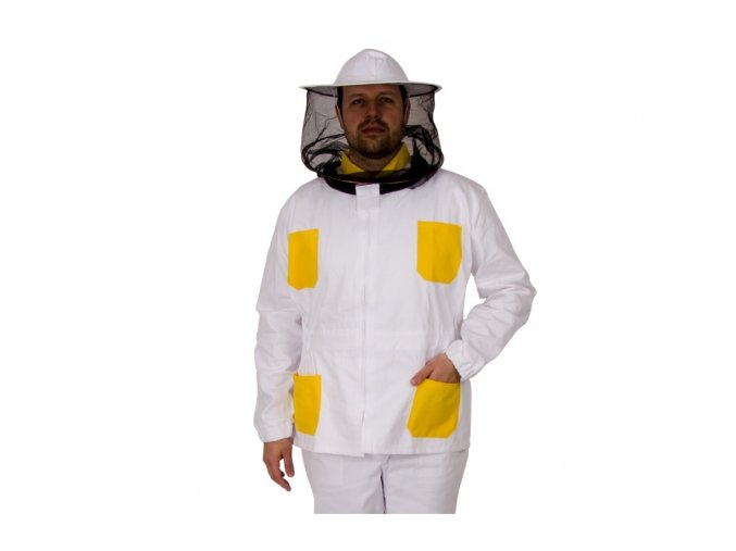Včelařský kabát s kloboukem barevný (velikost 58)