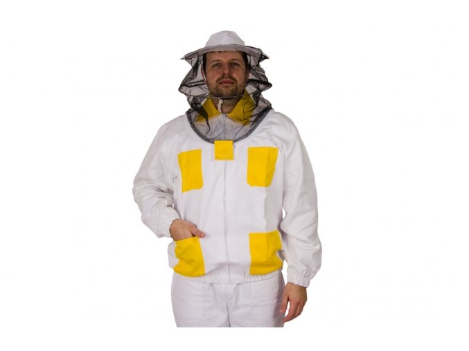 Včelařská bunda s kloboukem barevná (velikost 48)