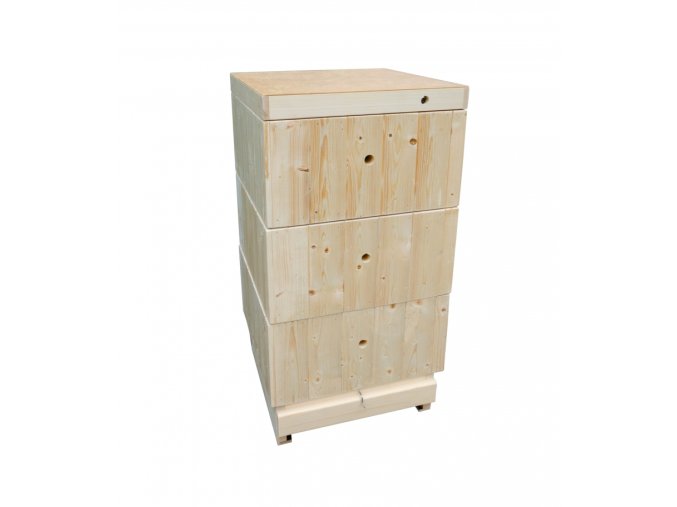 Včelí úl nástavkový - sestava 39x24 palubková zateplená 2 cm s rámky