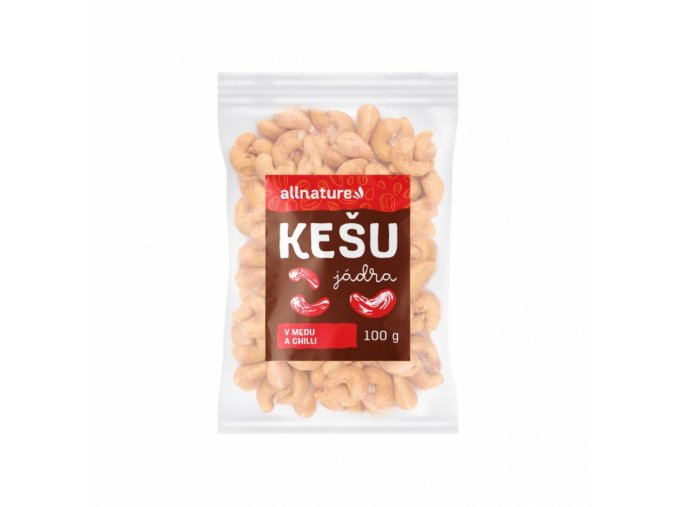 Kešu v medu a chilli 100 g Allnature - Allnature