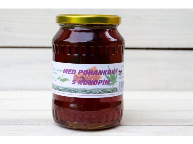 Med pohankový s konopím 950 g