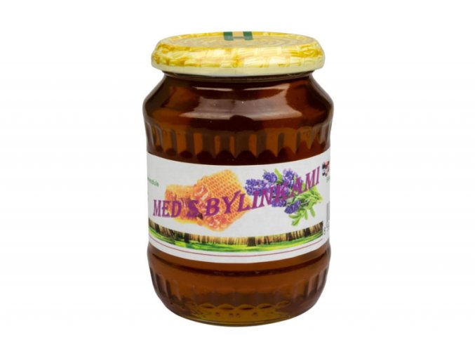Med s bylinkami - lesní s květem levandule 500 g - Zdravý věk