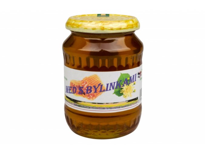 Med s bylinkami - luční s květem lípy 500 g - Zdravý věk